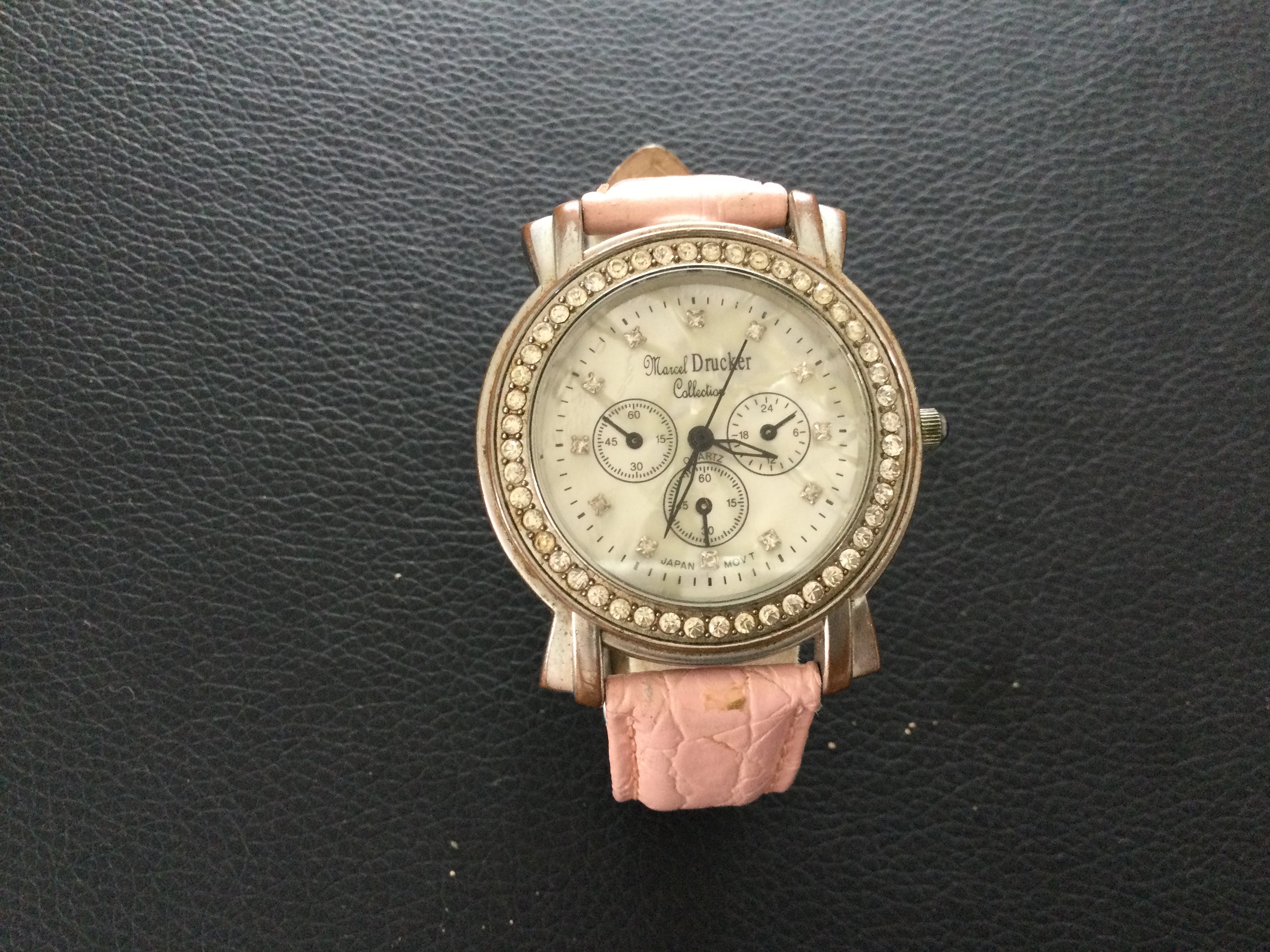 Lovely Crystal Marcel Drucker with Pink Leather Strap (GS 130) From the beautiful Marcel Drucker - Image 3 of 5