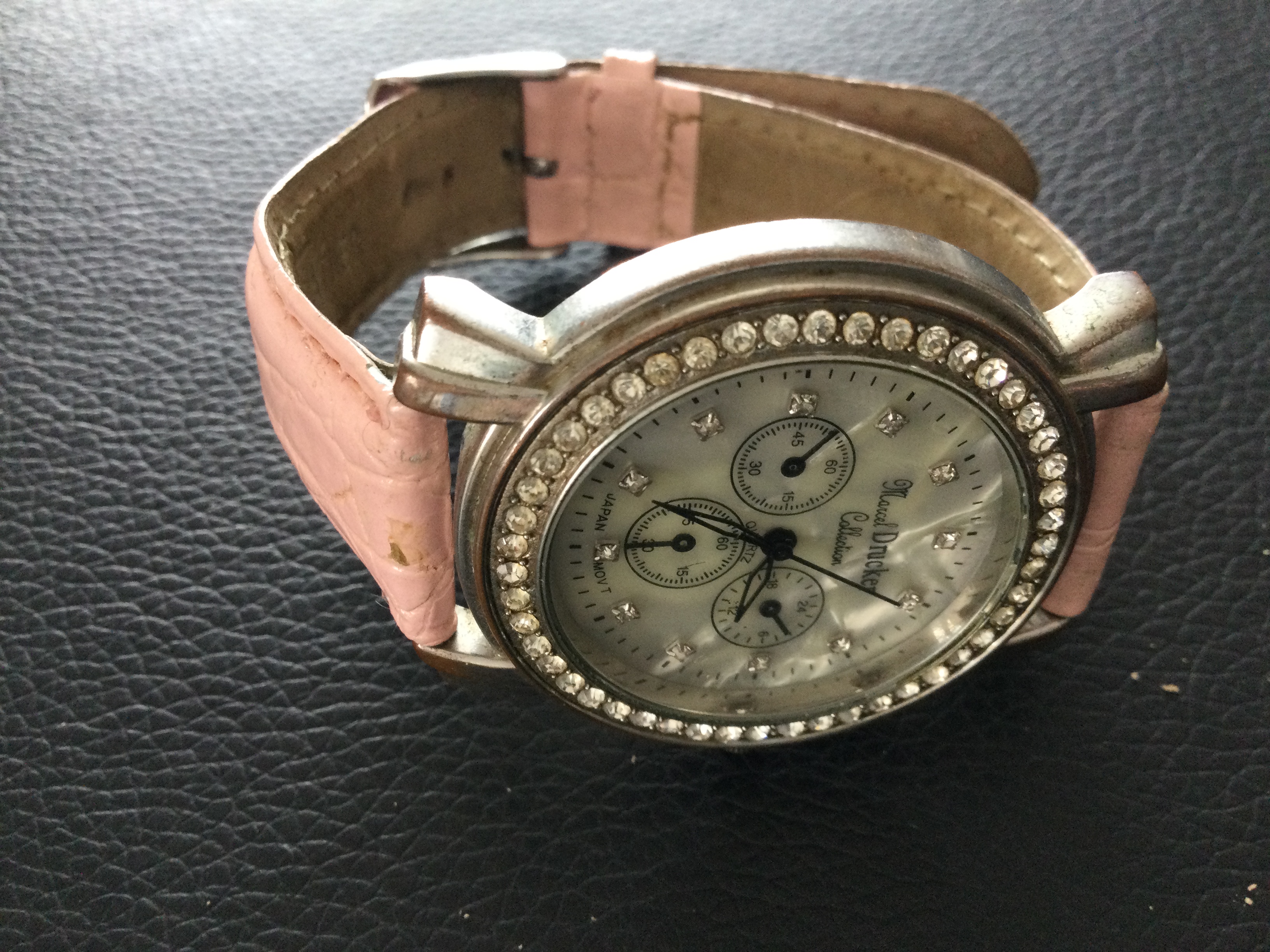 Lovely Crystal Marcel Drucker with Pink Leather Strap (GS 130) From the beautiful Marcel Drucker - Image 4 of 5
