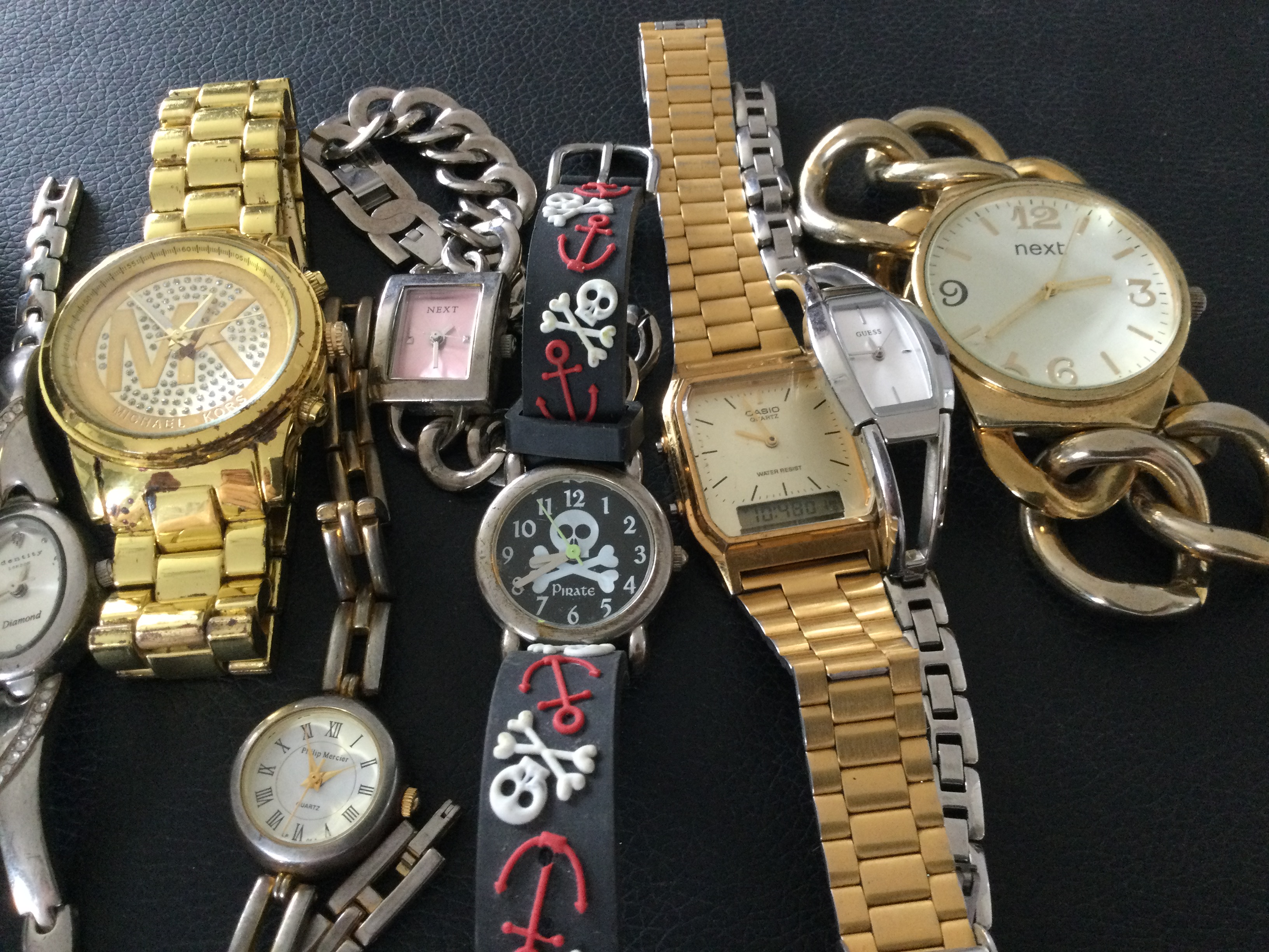 Collection of 10 Watches, Casio, MK, Next, Guess, Identity Diamond Etc (GS 25) A super - Image 3 of 5