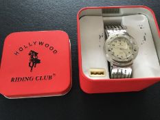Stunning Hollywood Riding Club Quartz Wristwatch (GS93) This is an As New Hollywood Riding"