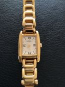 Rotary Gold Plated Ladies Quartz Dress Wristwatch (GS65) This is a Rotary Gold Plated ladies