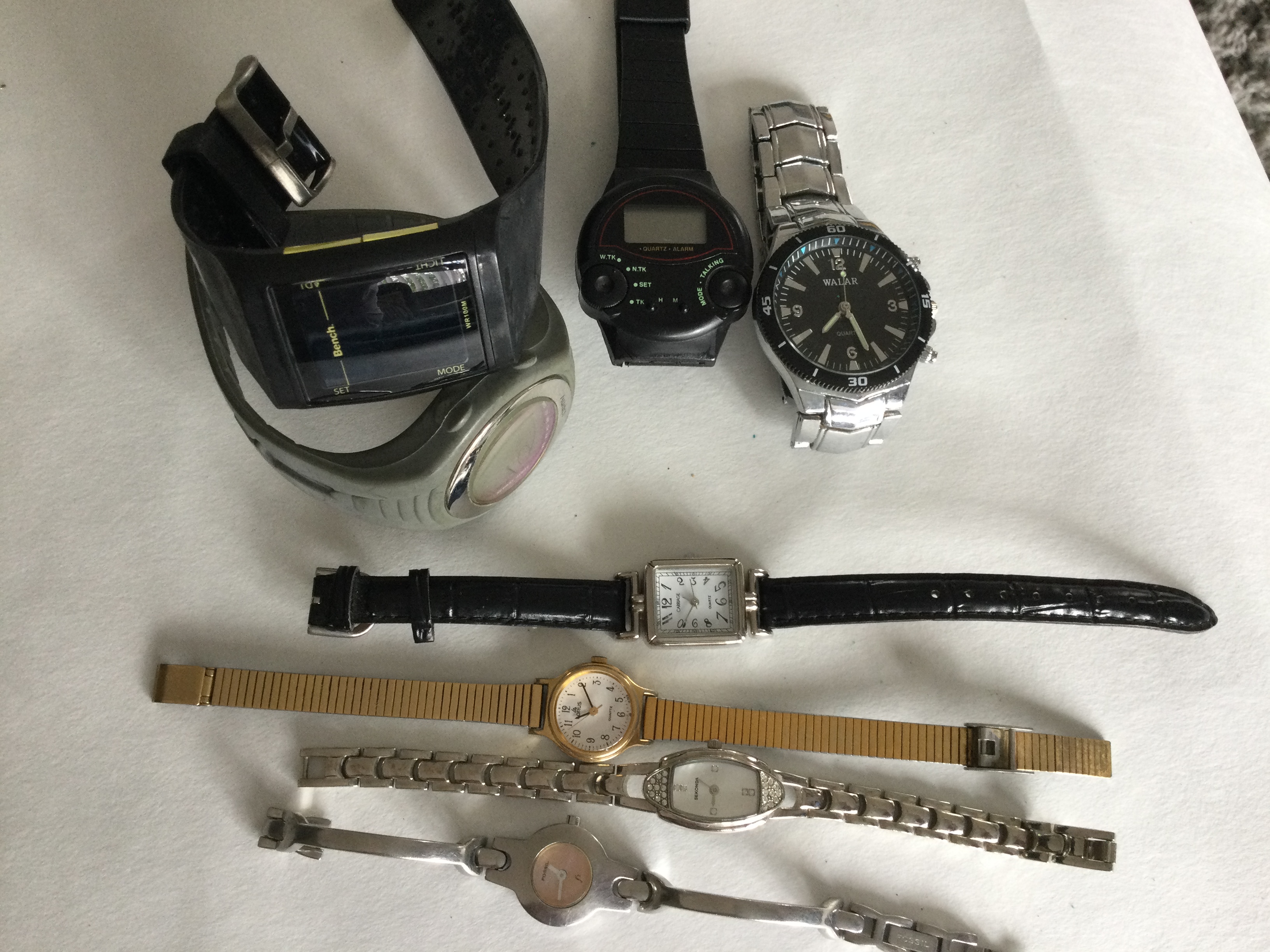 Collection of 8 Ladies & Gents Watches, Sekonda, Fossil Etc (GS 4) A nice collection of 8