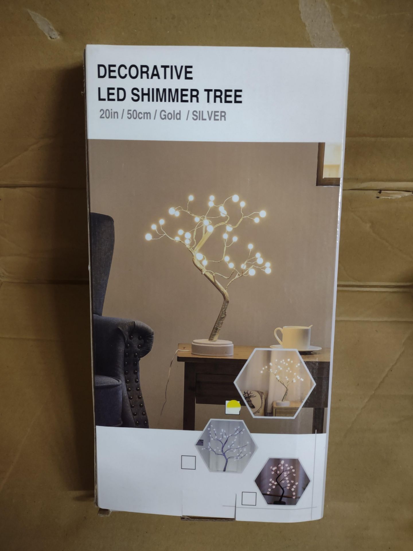 LED 50cm Decorative Shimmer Tree RRP £20 Grade A.