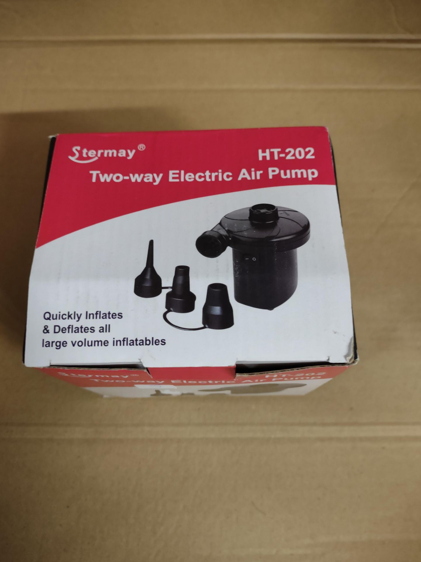 Sterway 2 way electric air pump RRP £15 Grade A.