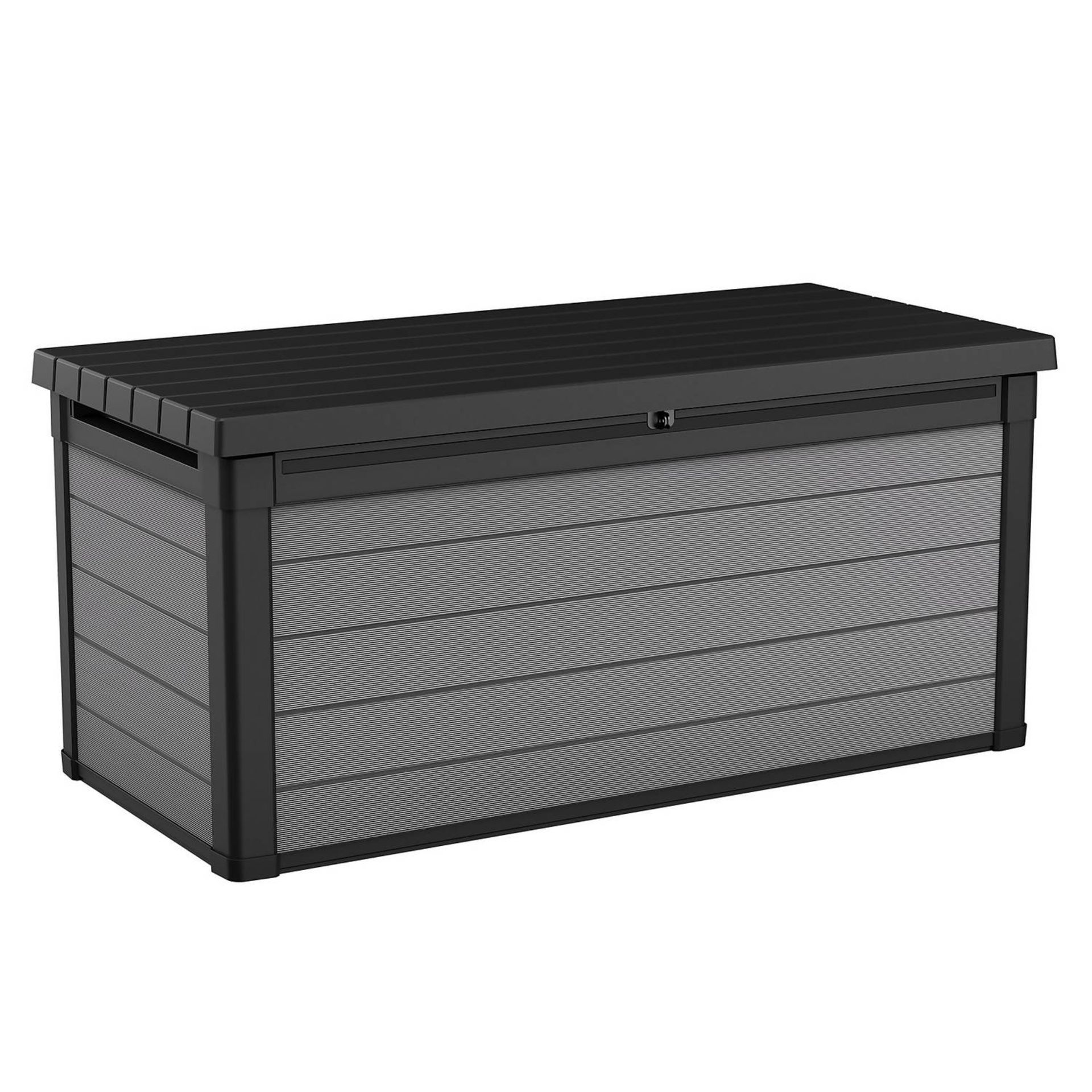 (P3) 1x Keter Premier 150 Outdoor Storage Box 570L Grey RRP £215.