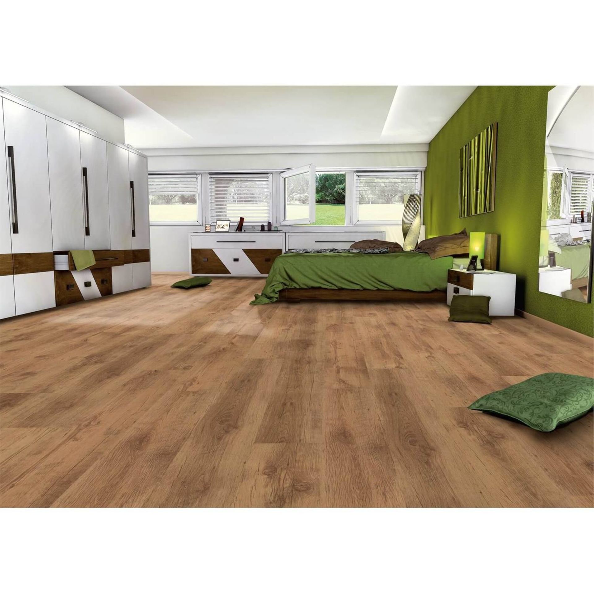 (Mz) 5x Egger Basic Laminate Flooring Beaumont Oak Natural RRP £25 Each. 11 Units Per Pack. (6 x