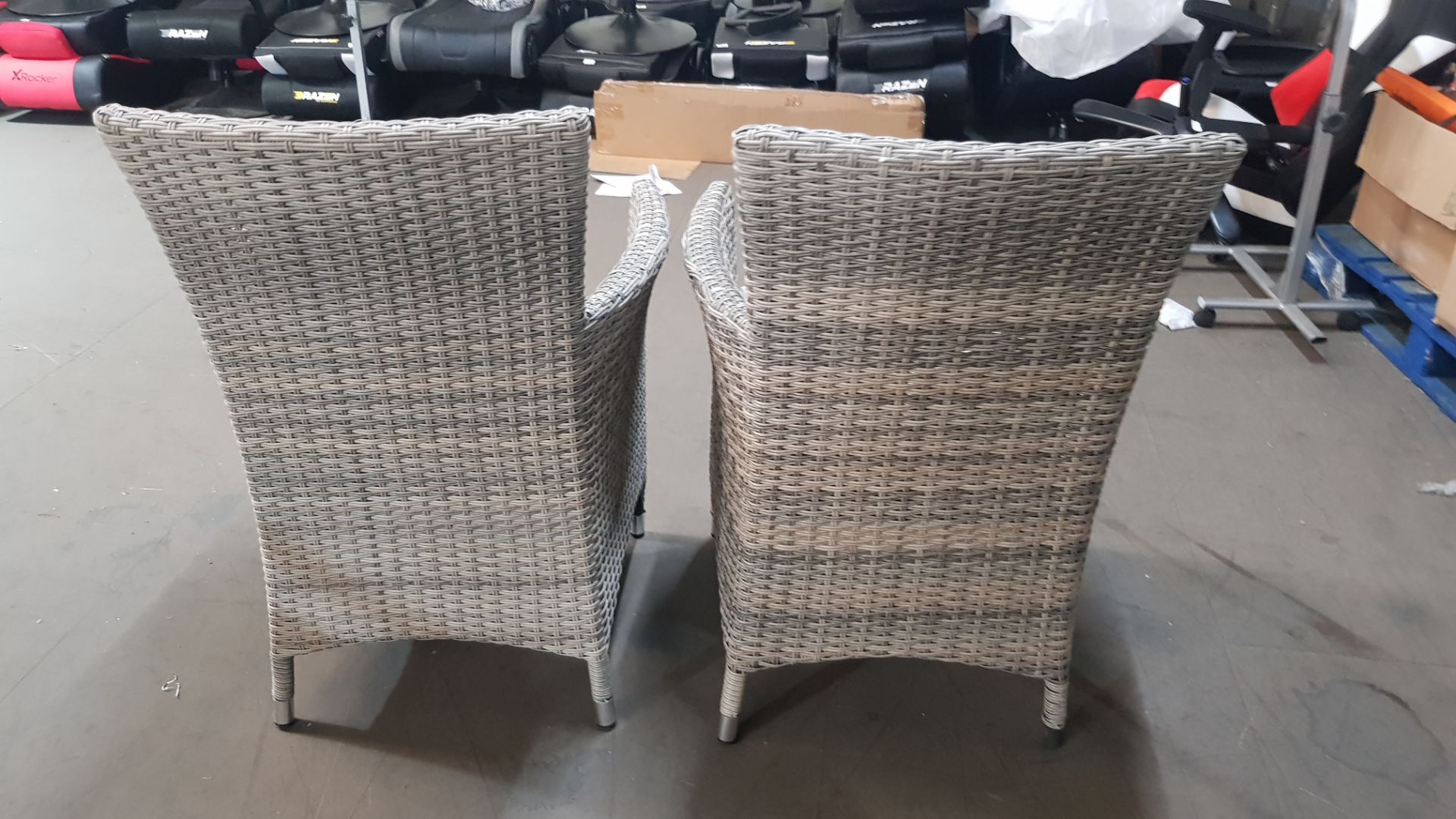 (Mz) 2x Hartman Florence Collection Rattan Dining Chair With 2x Cushion. (Cushions Not From Origina - Image 2 of 2