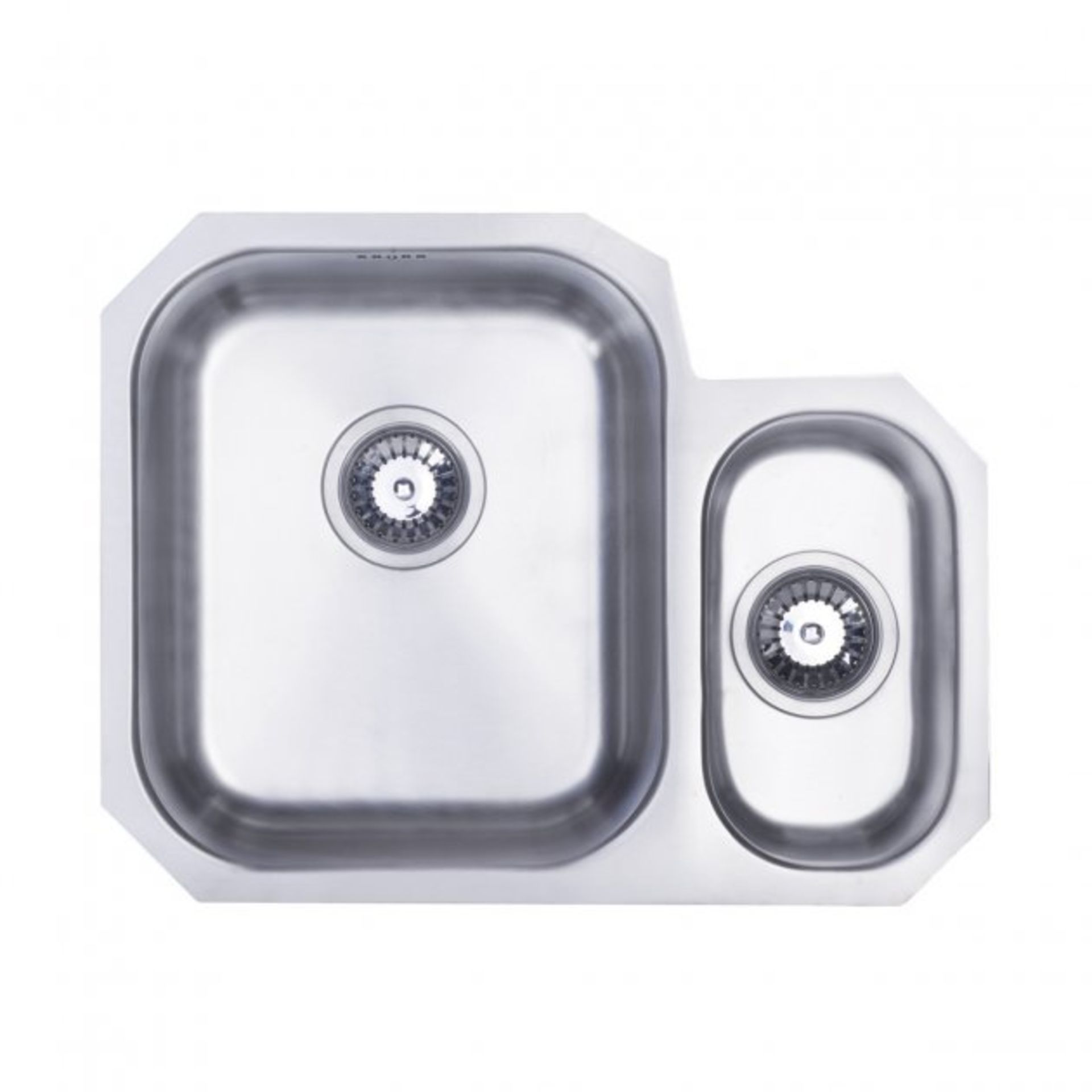 New (Y81) Signature Prima 1.5 Bowl Undermount Kitchen Sink Lh With Waste Kit 594 L x 460 W - St...