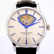 Claude Bernard / Open Heart Automatic (New) Full Set - Gentlemen's Steel Wrist Watch