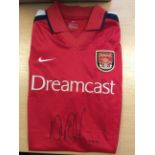 Nigel Winterburn Arsenal Signed Shirt Age 12