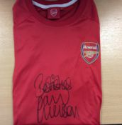 Paul Merson Signed Arsenal Shirt