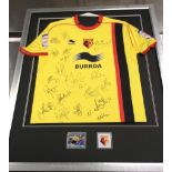 Watford Football Shirt Signed By Full Team