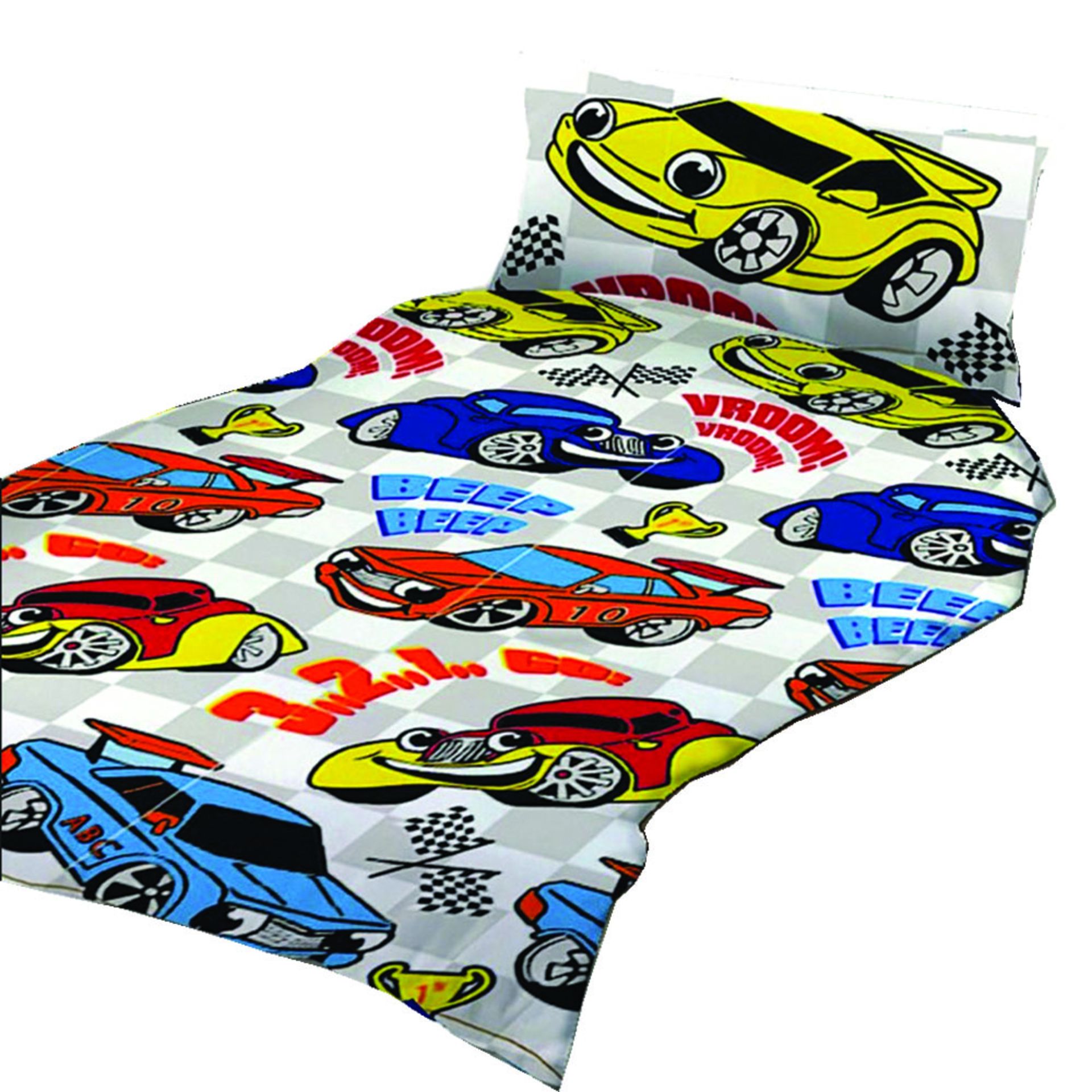 12x Kids' Racing Cars Themed Duvet Sets