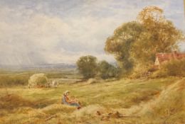 Henry John Sylvester Stannard RBA FRSA (1870-1951) signed watercolour "Haymaking"