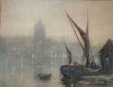 Andrew Archer Gamley (1869-1949) Foggy day London