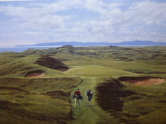 Royal Troon Golf Course signed artists proof by Peter Munro Born 1954, Exhibited R.S.A