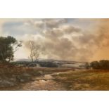 'On Salton water' East Lothian Large Signed watercolour John Hamilton Glass. Scottish, Fl. 1890-1925