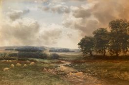 'On Birns water' East Lothian Large Signed watercolour John Hamilton Glass (Scottish, Fl. 1890-1925