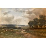 'On Birns water' East Lothian Large Signed watercolour John Hamilton Glass (Scottish, Fl. 1890-1925