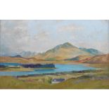 Scottish oil painting Beinn Respoil and Loch Shiel by Tom Hovell Shanks RSW, RGI, PIA