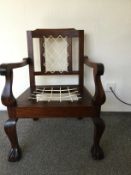 Vintage claw feet chair