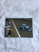 Signed card Lewis Hamilton