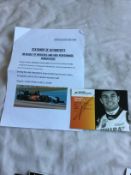 Signed card Sergio Perez