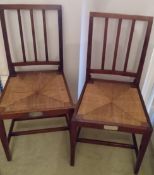 Royalty Pair H.M.King Edward VII mahogany Coronation chairs used by the Earl and Countess Listowel