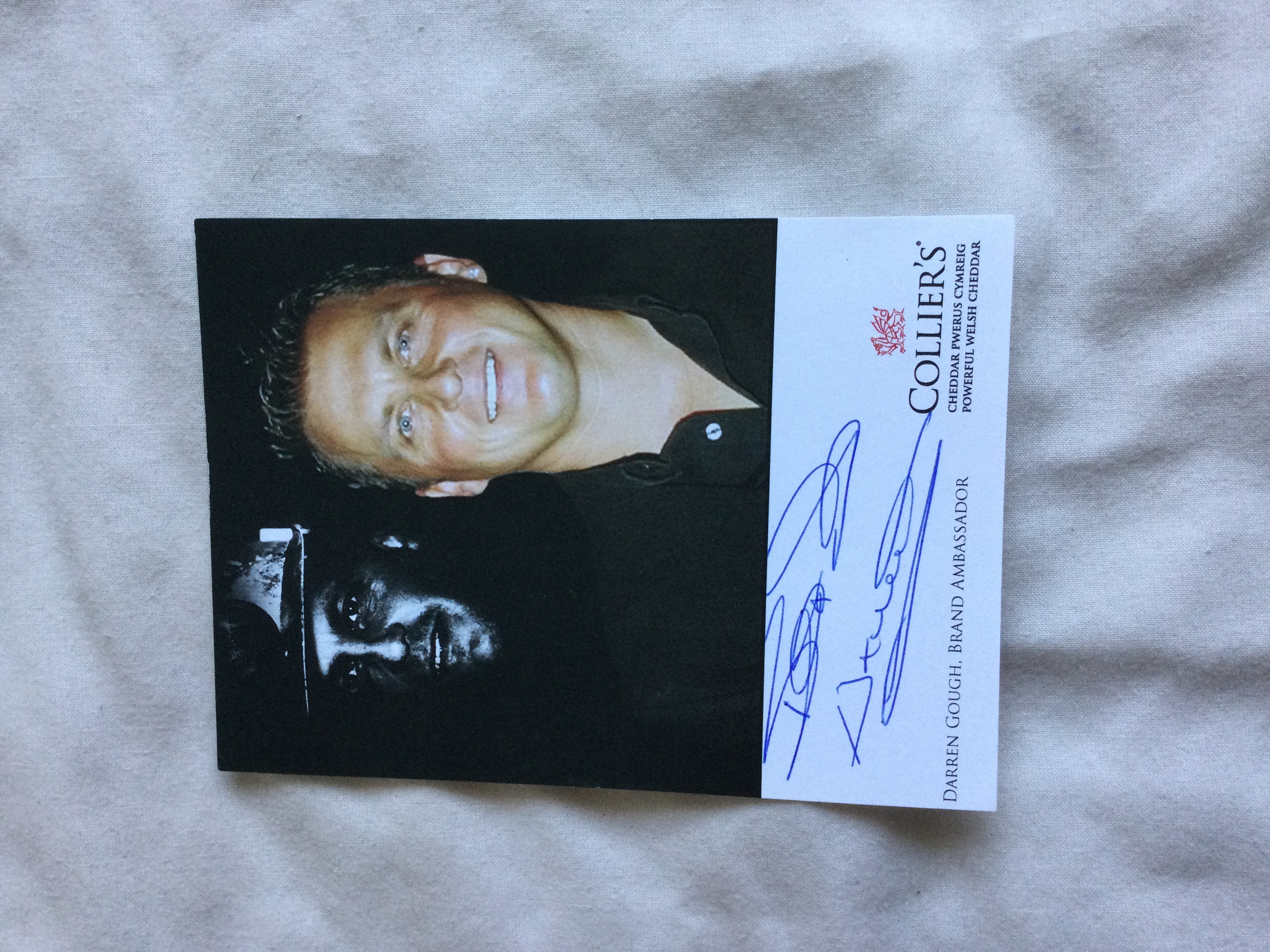 Darren Gough signed cards