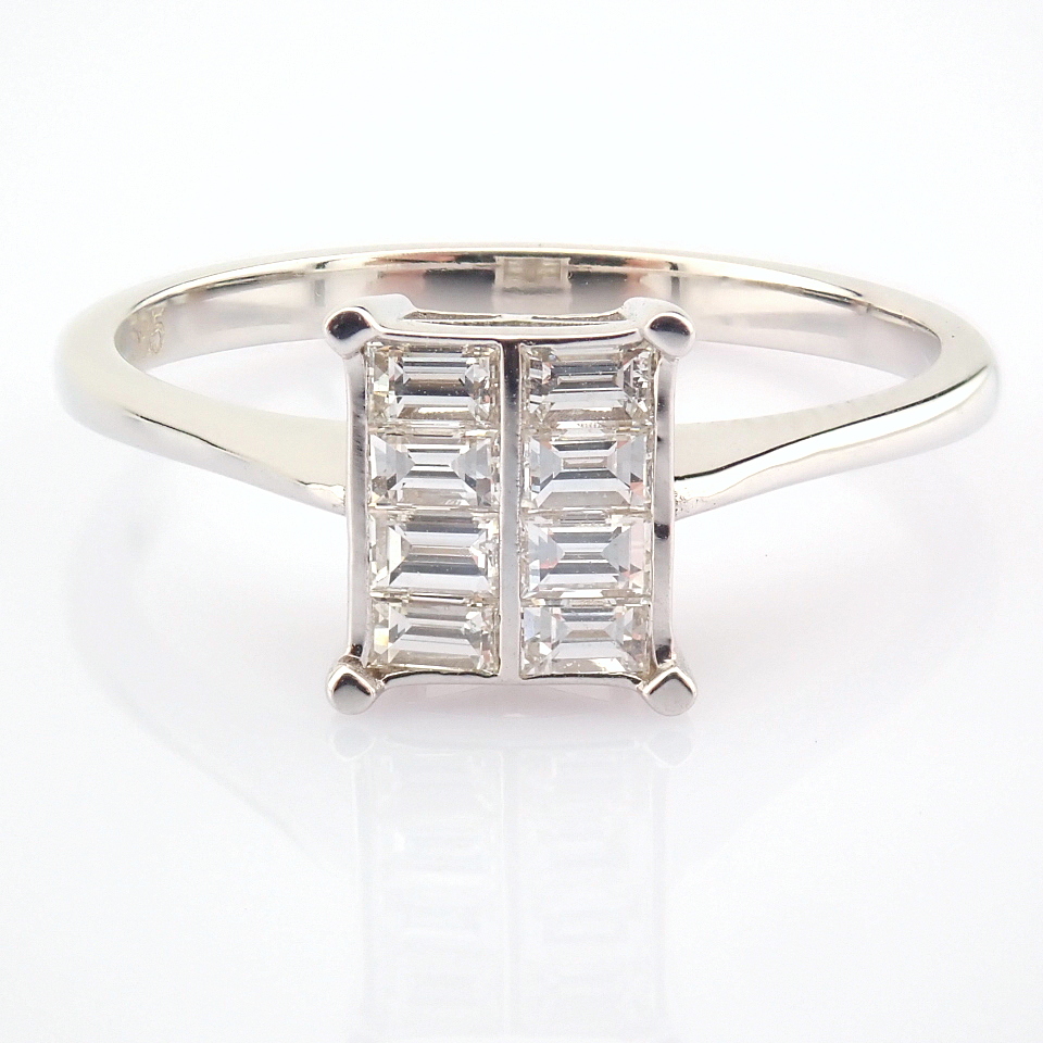 Certificated 14K White Gold Diamond Ring - Image 5 of 8