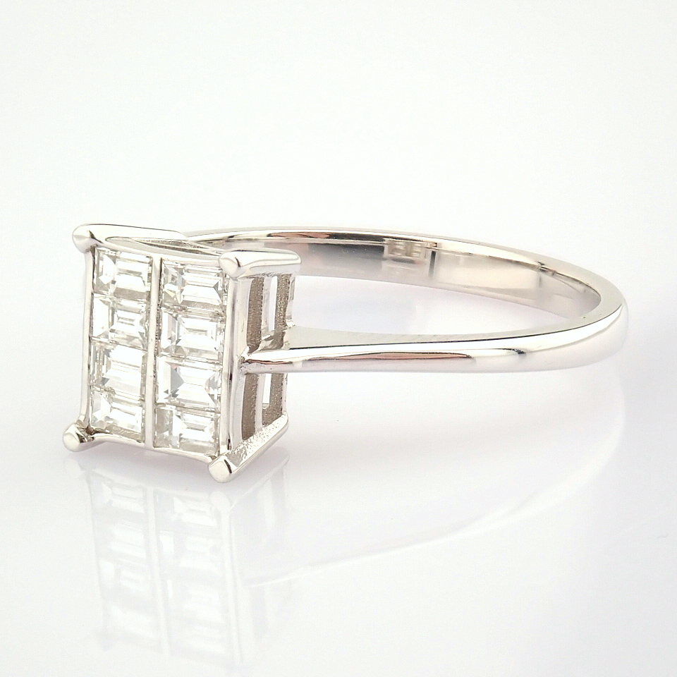 Certificated 14K White Gold Diamond Ring - Image 6 of 8