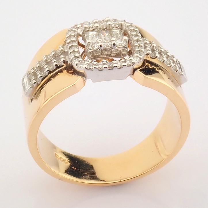 IDL Certificated 14K Rose/Pink Gold Diamond Ring (Total 0.54 ct Stone) - Image 10 of 11