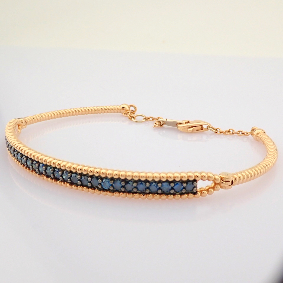 IDL Certificated 14K Rose/Pink Gold Diamond Bracelet (Total 0.56 ct Stone) - Image 3 of 9