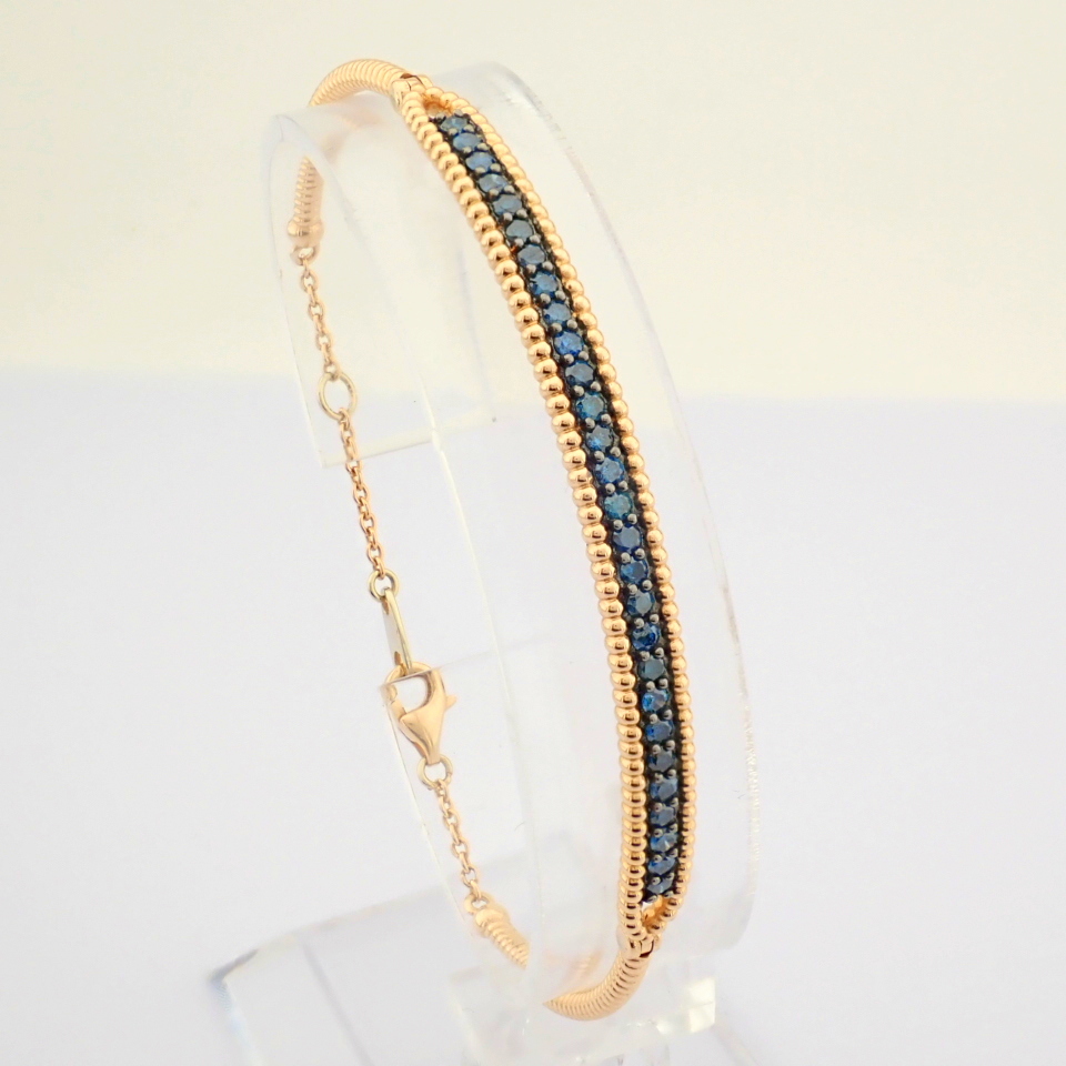 IDL Certificated 14K Rose/Pink Gold Diamond Bracelet (Total 0.56 ct Stone) - Image 8 of 9