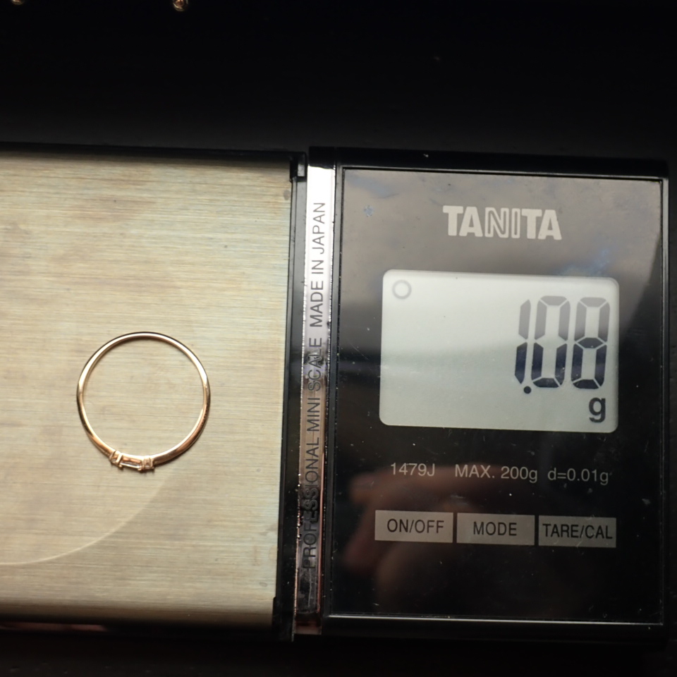 IDL Certificated 14K Rose/Pink Gold Baguette Diamond & Diamond Ring (Total 0.04 ct Stone) - Image 2 of 12