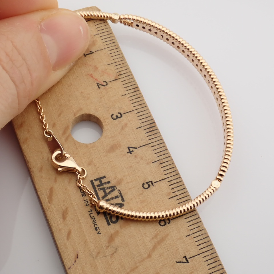 IDL Certificated 14K Rose/Pink Gold Diamond Bracelet (Total 0.56 ct Stone) - Image 9 of 9