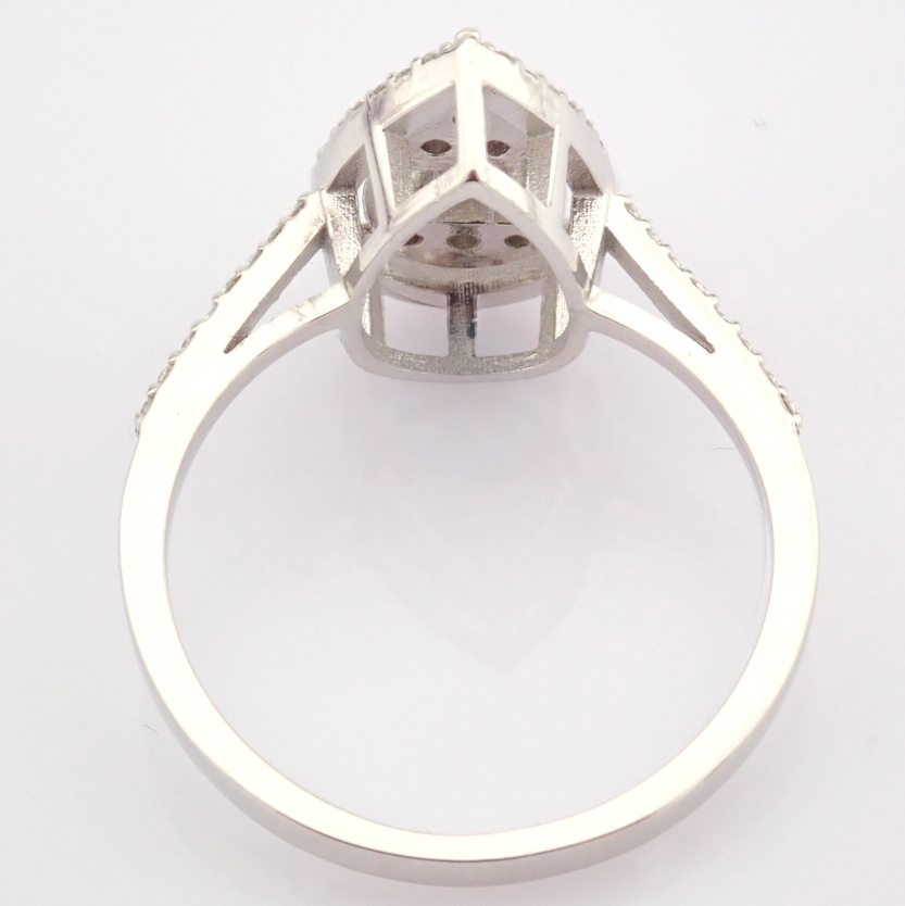 IDL Certificated 14K White Gold Diamond Ring (Total 0.49 ct Stone) - Image 10 of 15