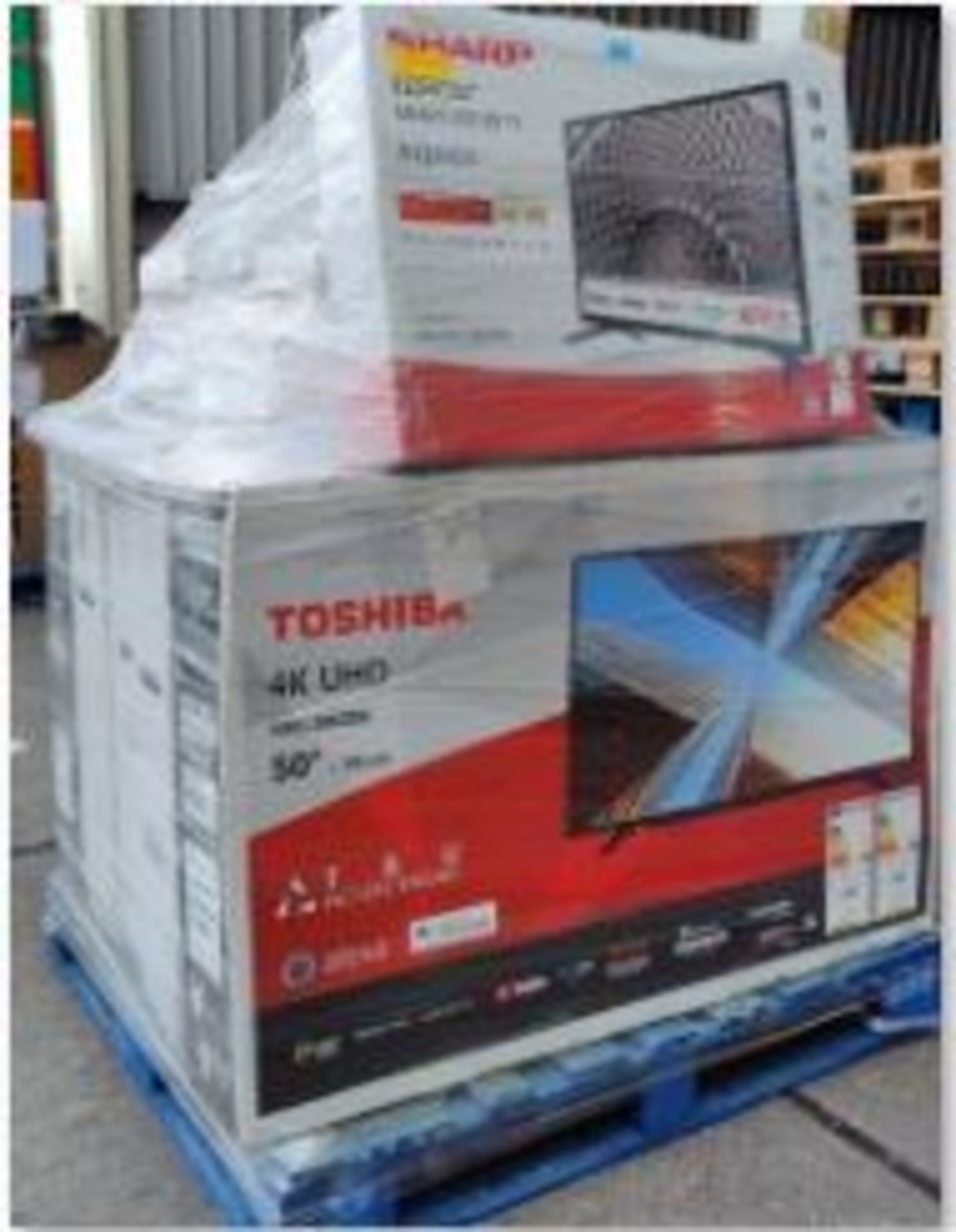 Approximately14 Mixed Raw Customer Returns TVs To Include 2 x Toshiba 50” 4K 50UL2063DB. Sharp 32” - Image 2 of 6