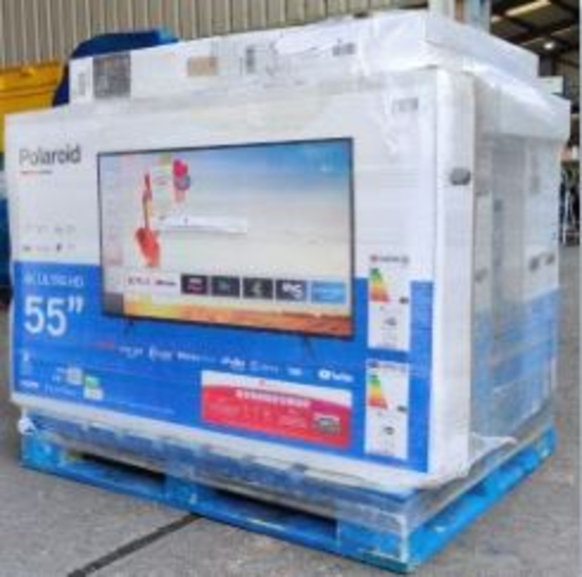 Approximately 11 Mixed Raw Customer Returns TVs To Include Polaroid 55” 4K Ultra HD Android TV. 3 x - Image 4 of 7