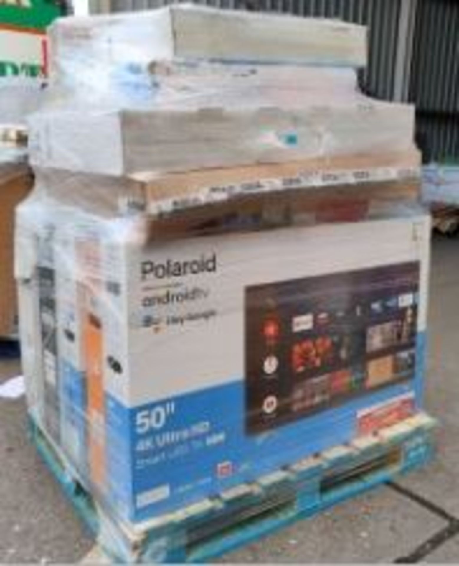 Approximately 12 Mixed Raw Customer Returns TVs To Include Polaroid 43”Full HD. 2 x Polaroid 50” 4K - Image 2 of 5