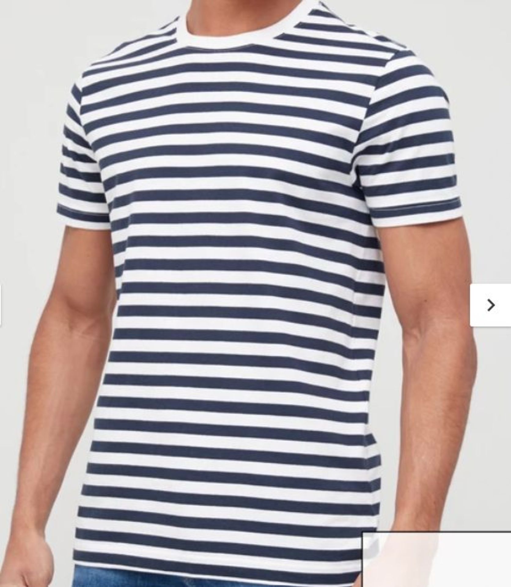Very Man Easy Stripe T Shirt - Navy/White Brand new