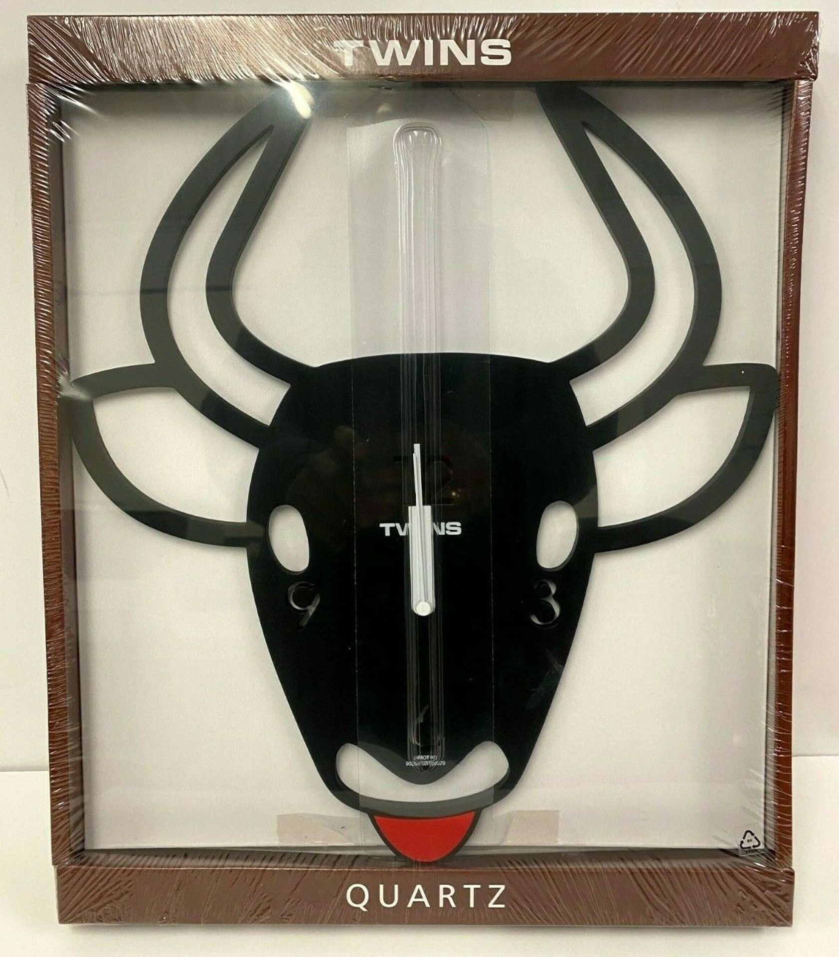 Black Cow Wall Clock BRAND NEW
