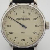 Meistersinger / No 01 - Gentlmen's Steel Wrist Watch