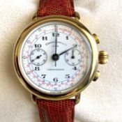 Eberhard & Co. / 36108 Replica Chronograph - Gentlmen's 925 Silver Wrist Watch
