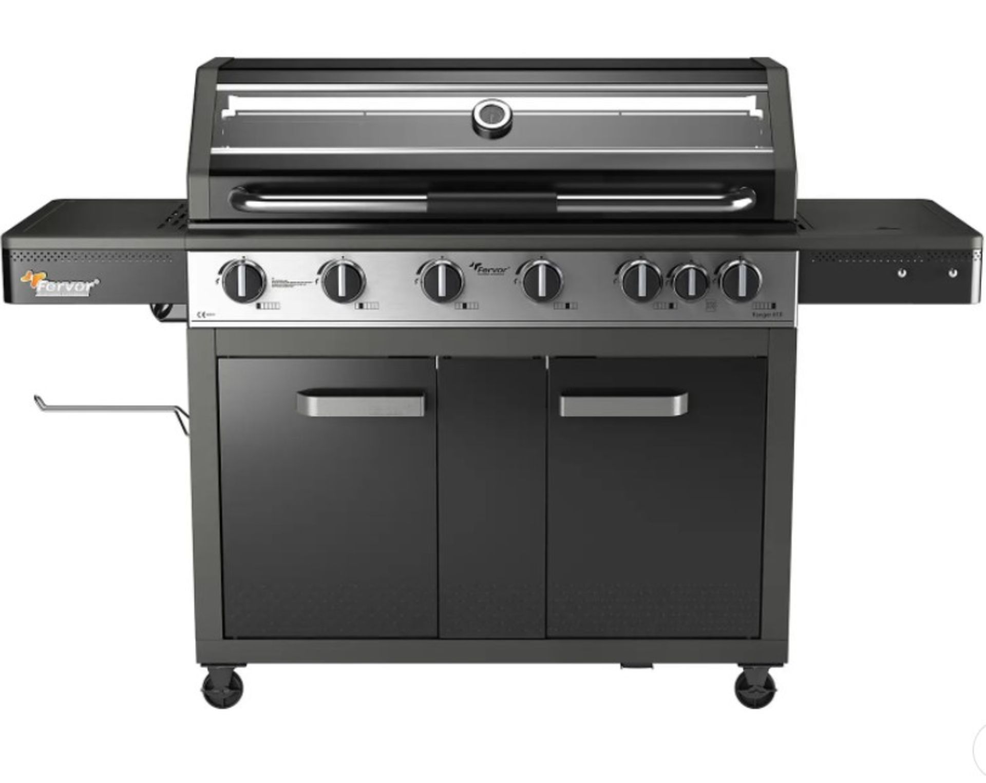 (8D) 1x Fervor Ranger 610 6 Burner Gas BBQ RRP £590. (H1170x D600x W1750mm). New, Unused Item That