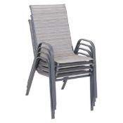 (7J) 6x Andorra Stacking Chair