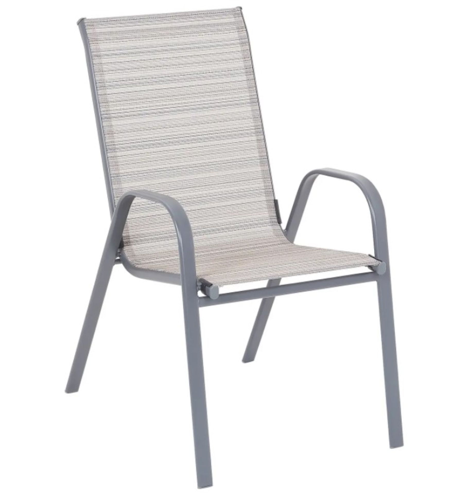 (7B) 7x Andorra Stacking Chair RRP £25 Each. (All Units Appear As New, But 1x Has Some Warp On Body