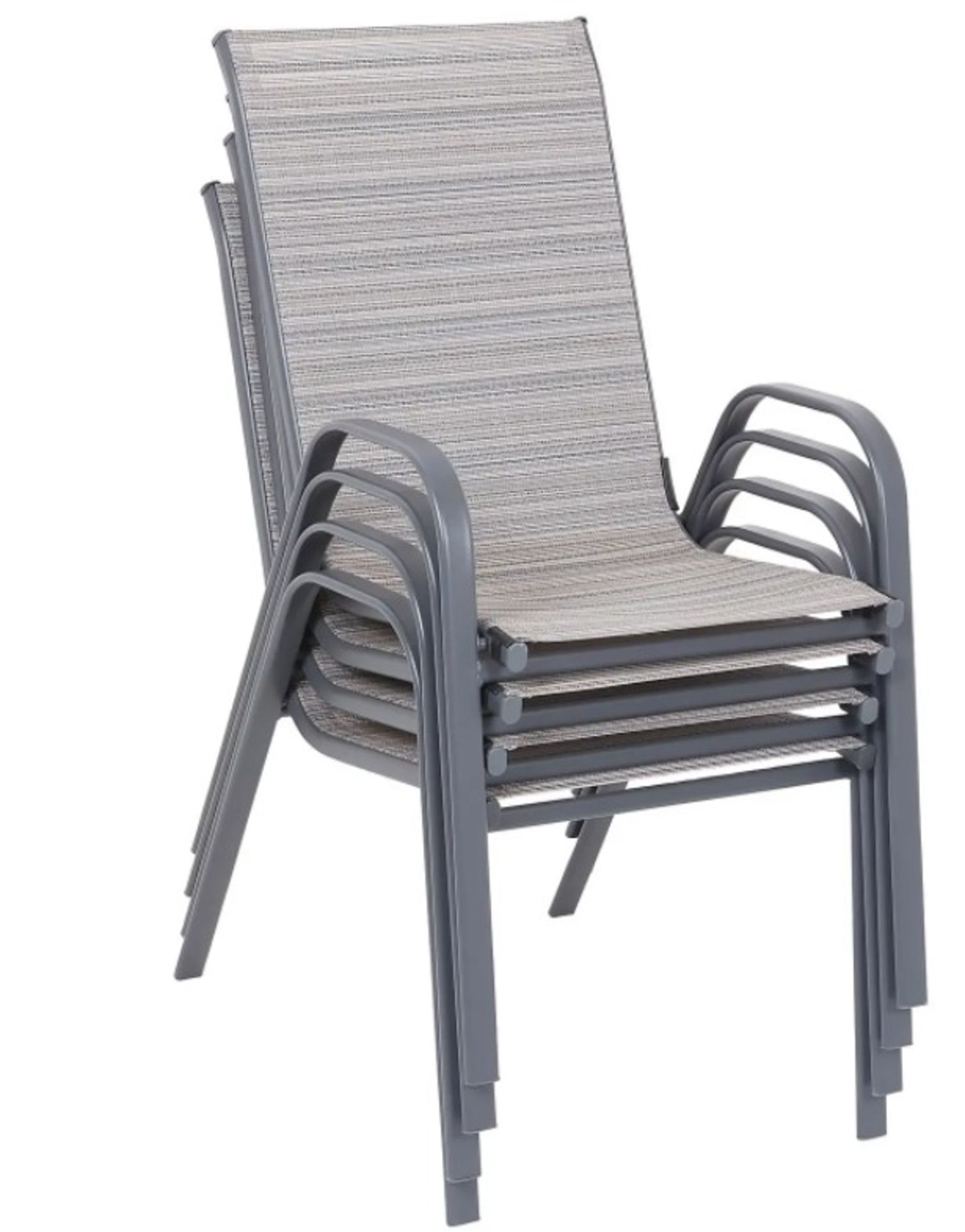 (7B) 7x Andorra Stacking Chair RRP £25 Each. (All Units Appear As New, But 1x Has Some Warp On Body - Image 2 of 4