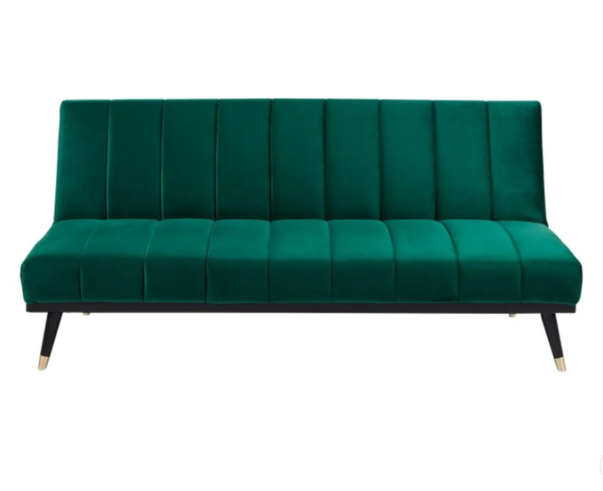 1x Sindy Sofa Bed Luxe Emerald Green (With Legs) RRP £250. Sofa : (H)82 x (W)181 x (D)83cm. Sofa - Image 3 of 7