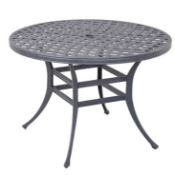 (P14) 1x Hartman Tuscany Round Table RRP £150. (H75x W107x D107cm). Coated Cast Aluminium. Item App